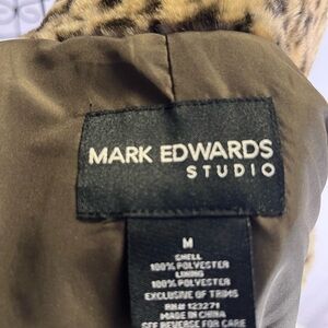 Marc Edwards Leopard Print Full Length Faux Fur Coat